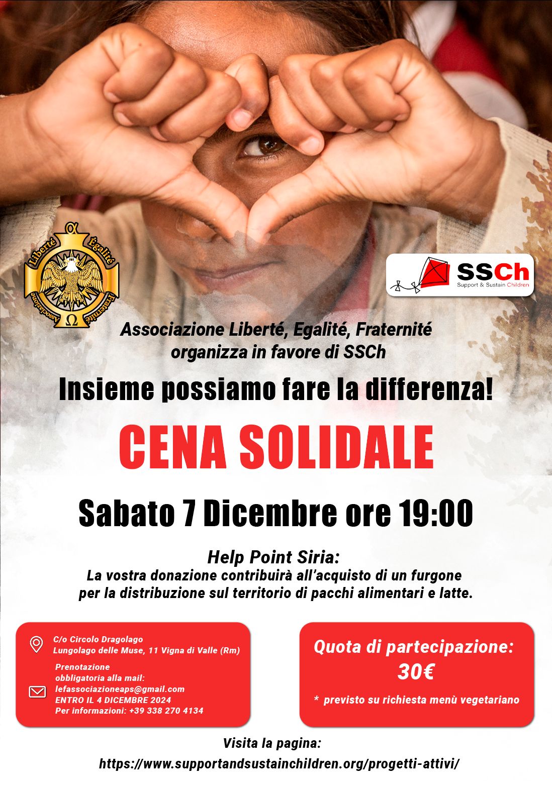 Cena Solidale per SSCh